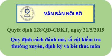 Quy định đánh mã số, số cột điểm kiểm tra thường xuyên, định kỳ và kiểm tra kết thúc môn